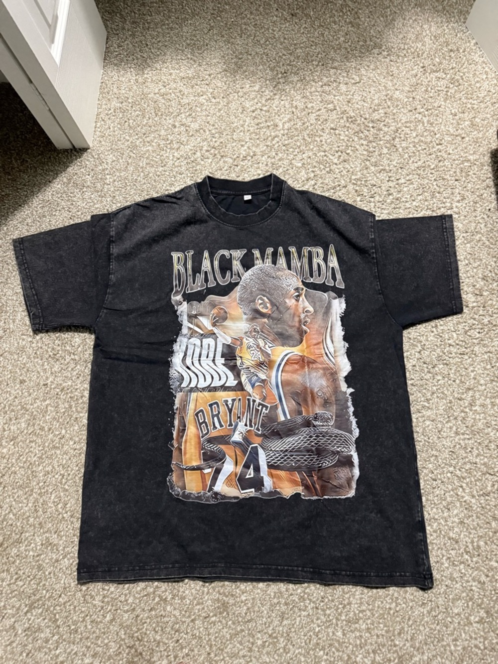 Black 'Black Mamba' Graphic Tee - Kobe Bryant Tribute